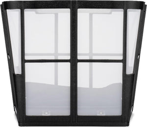 Cestello filtro 100 micron per robot piscina Maytronics Dolphin, struttura in plastica nera e bianca.