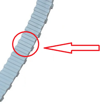 Cingolo di trazione per robot piscina Maytronics Dolphin, modello post-2010, colore grigio chiaro.