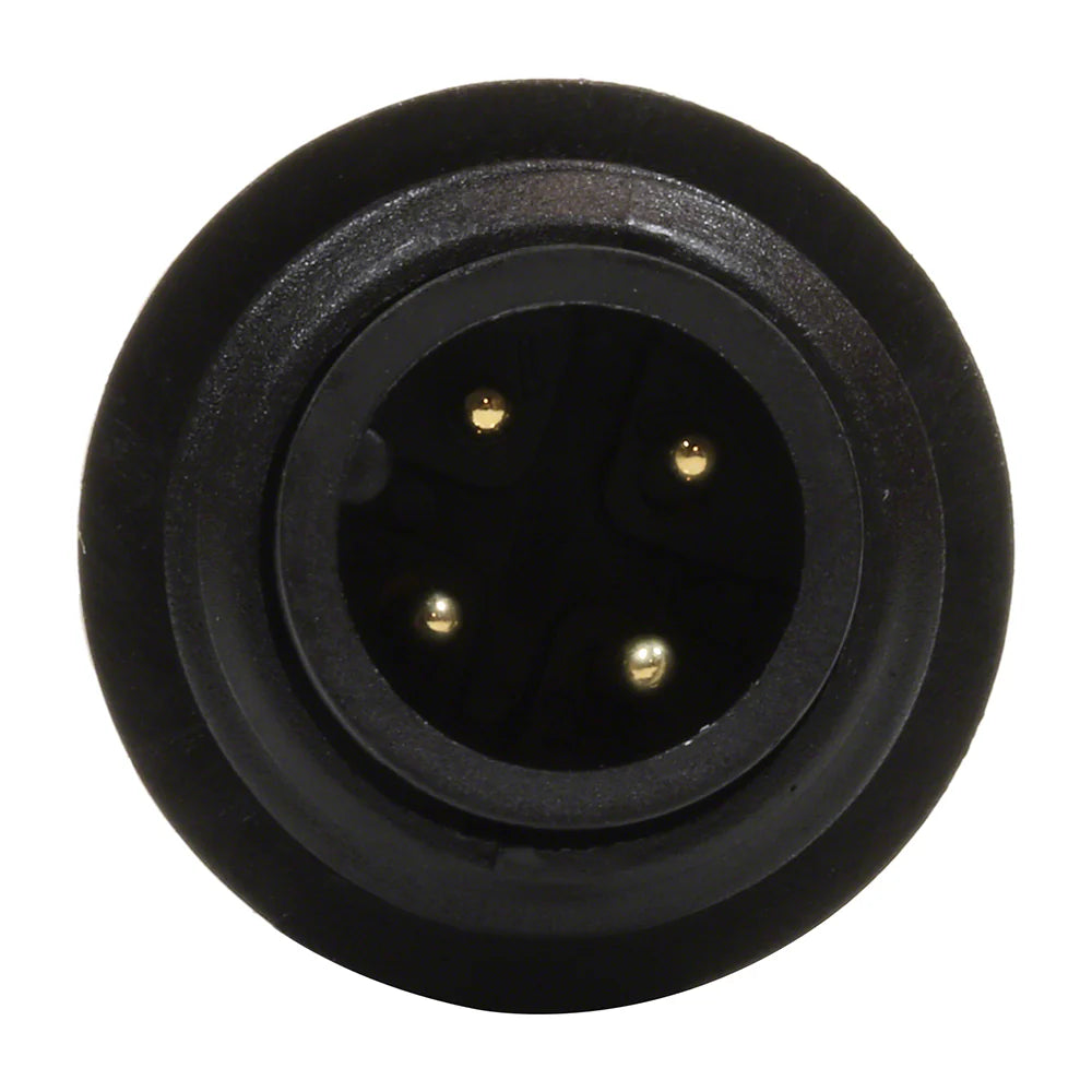 Connettore Amphenol nero con contatti dorati per cavo galleggiante e alimentatore robot Maytronics Dolphin.