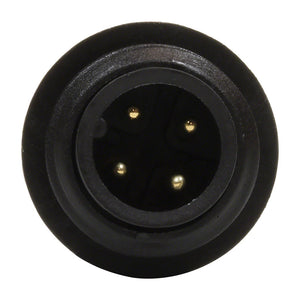 Connettore Amphenol nero con contatti dorati per cavo galleggiante e alimentatore robot Maytronics Dolphin.