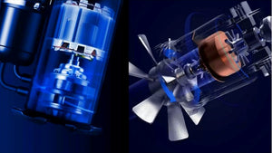 Garden Pac Pro Full-Inverter Heat & Cool 9 / 12 / 16 / 20 Kw - 25 / 95 Metri Cubi - Pompa di Calore Piscina Full Inverter Reversibile ad Alto Rendimento Wi-Fi App Smart Control - Compressore Alta Qualità