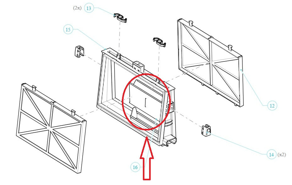 Membrana Anti Ritorno Sporco per Cartucce Filtranti Robot Piscina Maytronics Dolphin Maximus X55 - X70 - X90 / Pro X1 / Pulit E55 - E70 - E80 - E90 / Kaptur 120 - 150 - 400 - 500 / Supreme M4 - M5 / Explorer / Zefiro SF40 - 50 - 60 / Pulit 55 - 70 -