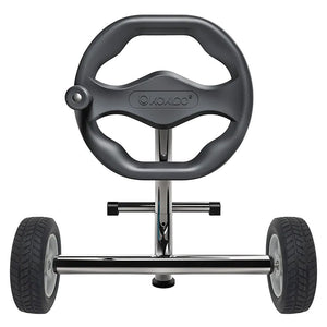 Rullo avvolgitore telescopico Kokido KALU con manovella e ruote per teli piscina fino a 10 metri.