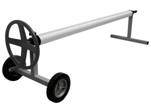 Rullo avvolgitore telescopico Kokido KALU su ruote per copertura piscina fino a 10 metri.