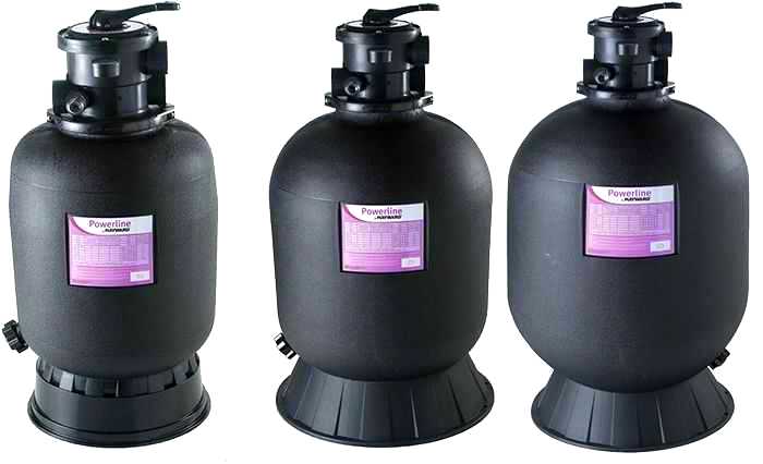 Filtro a sabbia Hayward PowerLine con valvola superiore a 6 vie, modello per piscina 10/14 m3/h.