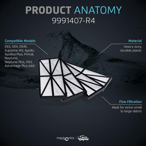 Filtro a trama fine 100 micron per robot piscina, compatibile con vari modelli Maytronics Dolphin.