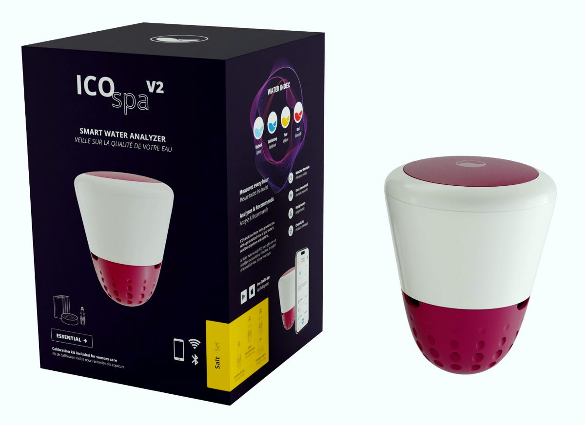 Isolotto Tecnologico Ondilo ICO SPA V2 Essential+ Rilevatore Parametri Ph + Cloro + Bromo o Sale + Temperatura Acqua Idromassaggio & SPA Tramite Bluetooth & WiFi - Intelligenza Artificiale - MY2026