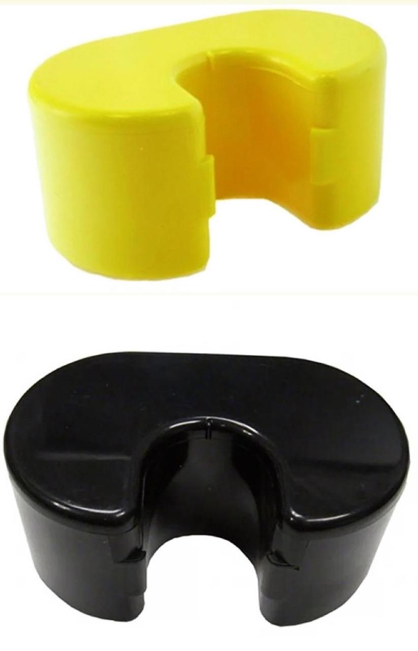 Galleggiante giallo e nero per manico robot pulitore piscina Maytronics Dolphin.