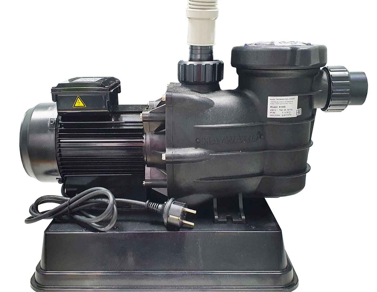 Filtro a sabbia Hayward PowerLine con valvola superiore per piscine, capacità 10/14 m3/h.