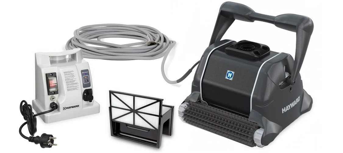 Hayward TigerShark XL QC con Spazzole PVC - Robot Elettrico Pulitore per Piscina fino a 12 Mt – Idoneo per Rivestimento PVC / Liner - Usato 1 Mese