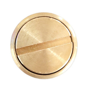 Tassello a scomparsa in ottone ø 20 mm per telo copertura piscina.