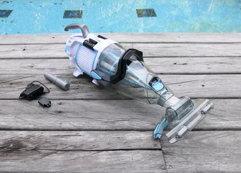 BWT PK GIANT a Doppia Filtrazione Ultra Fine - Aspiratore a Batteria al Litio Ricaricabile per Pulizia Piscina Idromassaggio & SPA Fino a 35 M3