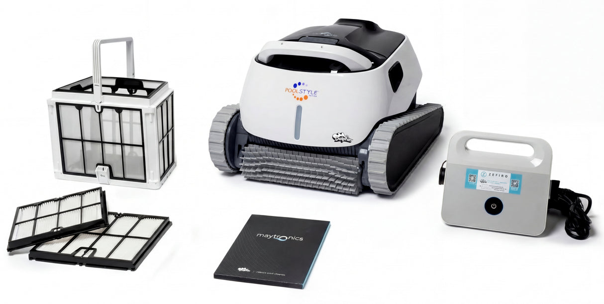 Dolphin Poolstyle 30 Digital - Robot Elettrico Pulitore per Piscina fino a 12 Mt - FONDO + PARETI + LINEA - MY2026