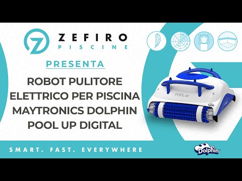 Dolphin Pool UP Digital - Robot Limpiador Eléctrico para Piscinas de hasta 8 m - FONDO + PAREDES - MY2024