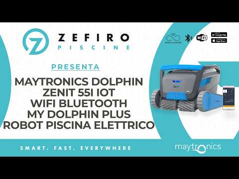 Dolphin Zenit 55i IoT Wi-Fi APP MyDolphin Plus Bluetooth Timer Gyro Digital - Robot Piscina Elettrico fino a 15 Mt - TOP GAMMA - MY2026