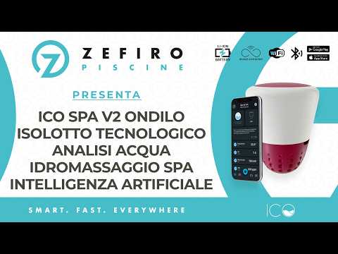 Isolotto Tecnologico Ondilo ICO SPA V2 Essential+ Rilevatore Parametri Ph + Cloro + Bromo o Sale + Temperatura Acqua Idromassaggio & SPA Tramite Bluetooth & WiFi - Intelligenza Artificiale - MY2026