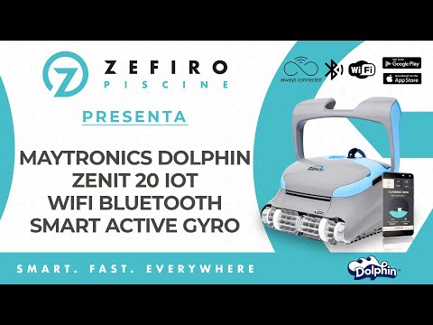 Dolphin Zenit 20i IoT Wi-Fi Bluetooth Smart Active Timer Gyro Digital - Robot Elettrico Pulitore per Piscina fino a 15 Mt - APP MyDolphin Plus - TOP GAMMA - MY2026