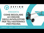 Rullo Avvolgitore Avvolgi Telo Telescopico Kokido KALU per Copertura Estiva Isotermica Piscina di Lunghezza Max 10 Mt