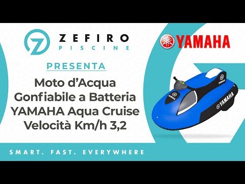 Video Yamaha Aquacruise Moto Acqua Gonfiabile a Batteria - Km/h 3,2 - ULTIMI PEZZI