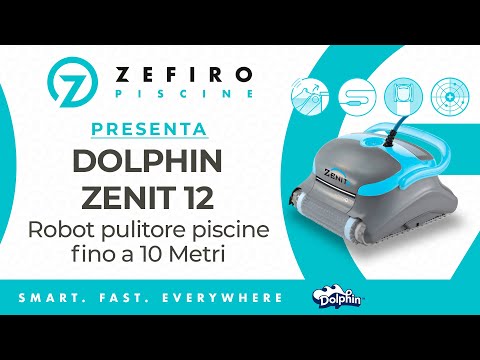 Dolphin Zenit 12 Digital - Robot Elettrico Pulitore per Piscina fino a 10 Mt - TOP GAMMA - MY2025