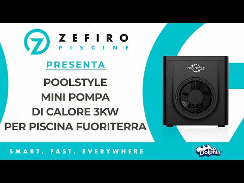Video Poolstyle Mini Pompa di Calore 3 Kw ad Alto Rendimento per Piscine Fuoriterra Max 20 M³ - Controller LED - Refrigerante R32 - USATO 1 VOLTA