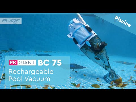 BWT PK GIANT a Doppia Filtrazione Ultra Fine - Aspiratore a Batteria al Litio Ricaricabile per Pulizia Piscina Idromassaggio & SPA Fino a 35 M3