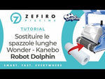 Video Spazzola Wonder Lunga per Rivestimenti in Mosaico / Piastrelle o Vetroresina Robot Pulitore Piscina Maytronics Dolphin