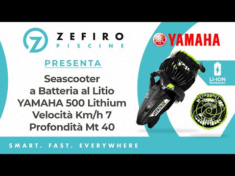 Video Acquascooter Seascooter Yamaha 500 Lithium Batteria al Litio - Propulsore Subacqueo - Km/h 7 - Profondità Mt 40 - Watt 500 - ULTIMI 3 PEZZI