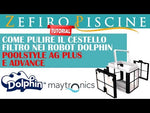 Video Cestello Filtro con Cartucce Gradazione Grande 70 Micron per Robot Piscina Maytronics Dolphin Poolstyle AG Plus - Advance / Liberty 200 - 300 - 400 / E20 - E25 / S100 / Run20 / SX20 / SM20 / Mr20 / Mini Kart / SL100 & ZFun