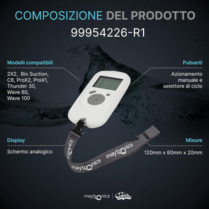 Radiocomando PRO per robot Dolphin, display analogico e pulsanti, compatibile con vari modelli.