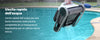 Robot Dolphin PoolStyle AG Plus sollevato dal bordo piscina, acqua che defluisce dalle spazzole.