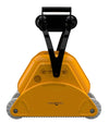 Robot piscina Dolphin Dynamic 2X2 Pro Gyro, colore giallo, con maniglia nera, vista frontale.