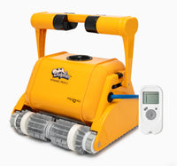 Robot piscina Dolphin Dynamic Pro X2 Gyro con radiocomando, colore giallo, adatto fino a 25 metri.