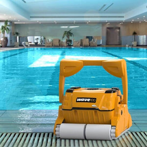 Dolphin Wave 100 Gyro Digital con Radiocomando - Robot Piscina Elettrico fino 25 Mt per Rivestimento in Ceramica Cemento Verniciato Vetroresina & PVC con Gradino Perimetrale - Novità