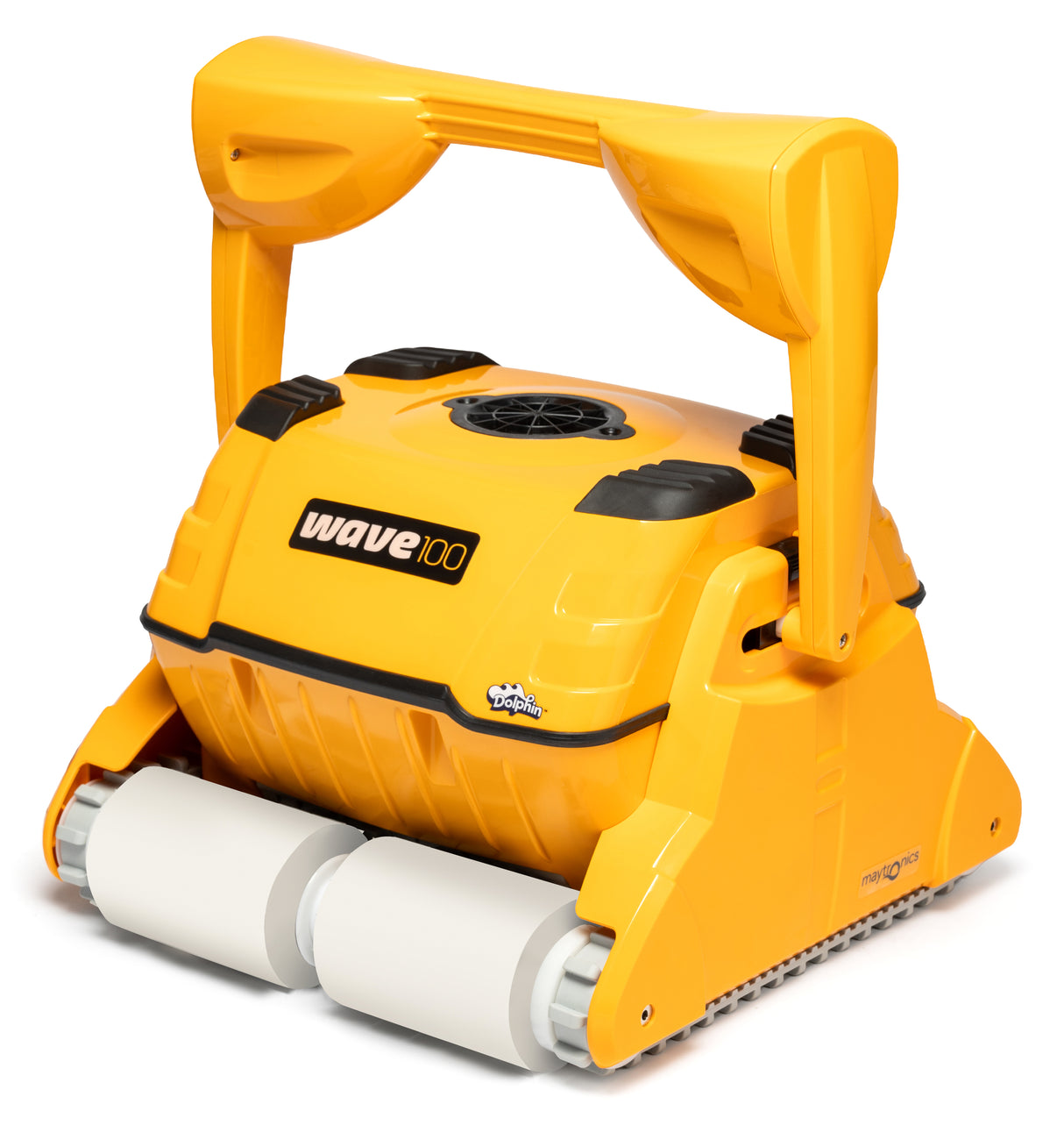 Dolphin Wave 100 Gyro Digital con Radiocomando - Robot Piscina Elettrico fino 25 Mt per Rivestimento in Ceramica Cemento Verniciato Vetroresina & PVC con Gradino Perimetrale - Novità