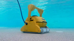 Dolphin Wave 100 Gyro Digital con Radiocomando - Robot Piscina Elettrico fino 25 Mt per Rivestimento in Ceramica Cemento Verniciato Vetroresina & PVC con Gradino Perimetrale - Novità