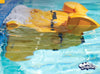 Robot piscina Dolphin Wave 100 Gyro in azione sull'acqua, vicino al bordo piscina.