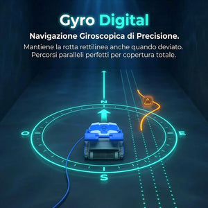 Dolphin ZEFIRO SF40 Gyro Digital - Robot Elettrico Pulitore per Piscina fino a 12 Mt - TOP GAMMA - MY2026