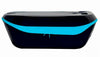 Robot piscina Dolphin Skimmi 300 nero e blu, design compatto, bordo piscina.