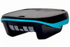 Robot piscina Dolphin Skimmi 300, design compatto, nero e blu, per pulizia superficie fino a 20 metri.