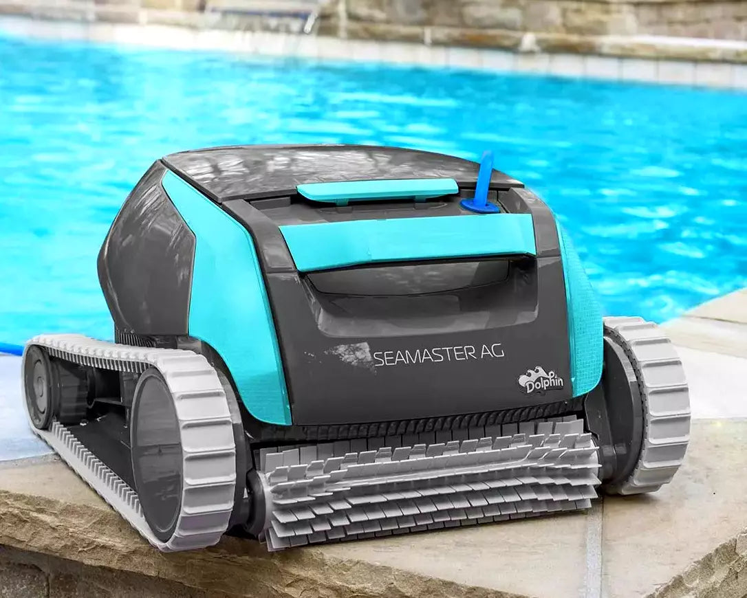 Dolphin Seamaster AG Digital - Robot Elettrico Pulitore per Piscina Interrata & Fuoriterra fino a 8 Mt - FONDO + 30 CM PARETI - MY2026
