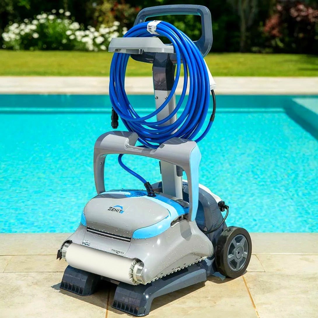 Dolphin Zenit 15 Digital - Robot Elettrico Pulitore per Piscina fino a 12 Mt per Rivestimento in Ceramica Cemento Verniciato Vetroresina & PVC con Gradino Perimetrale - TOP GAMMA - MY2026