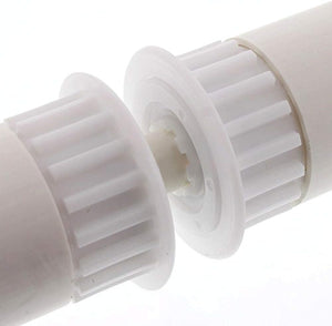 Rullo bianco con pulegge per spazzole corte, compatibile con robot piscina Maytronics Dolphin M 400-500.