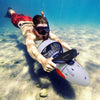 Seascooter Acquascooter Nautica Marine 200 a Batteria - Propulsore Subacqueo - Km/h 3,2 - Profondità Mt 20