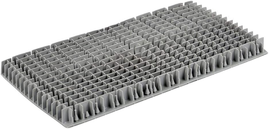 Spazzola posteriore grigia in PVC per robot piscina Maytronics Dolphin, modello compatibile specificato.