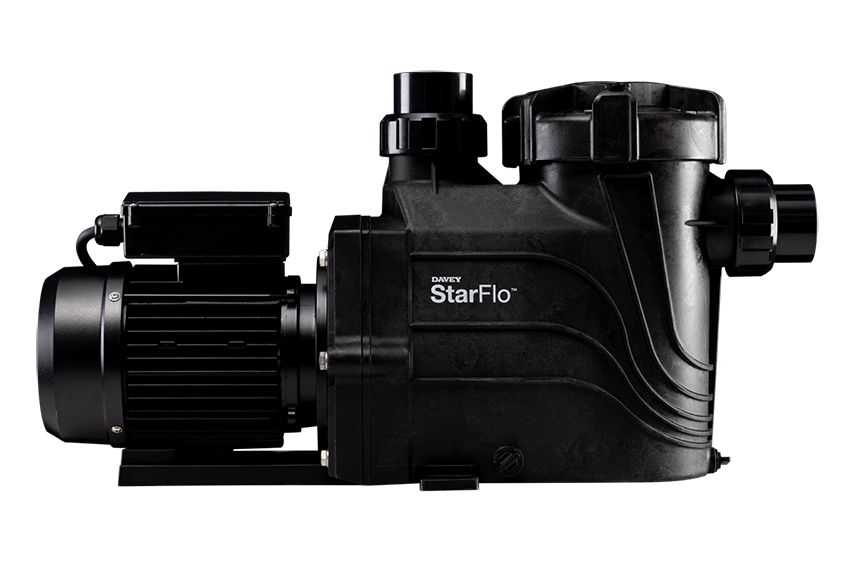 Pompa Piscina a Velocità Variabile per Ricircolo e Filtraggio Acqua Davey Starflo VSD - Monofase - 1,5 / 3 HP - 16 / 27 M3/H