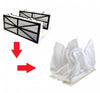 Kit Conversione Sistema Filtrante da Cartucce a Sacco Filtro in Tessuto Gradazione Fine 50 Micron Ricambio per Robot Piscina Maytronics Dolphin Swash TC / XForce30 & Cosmos30