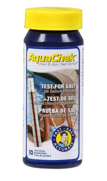 10 Test Strip Aquacheck Salt - Analisi del Sale Acqua Piscina 