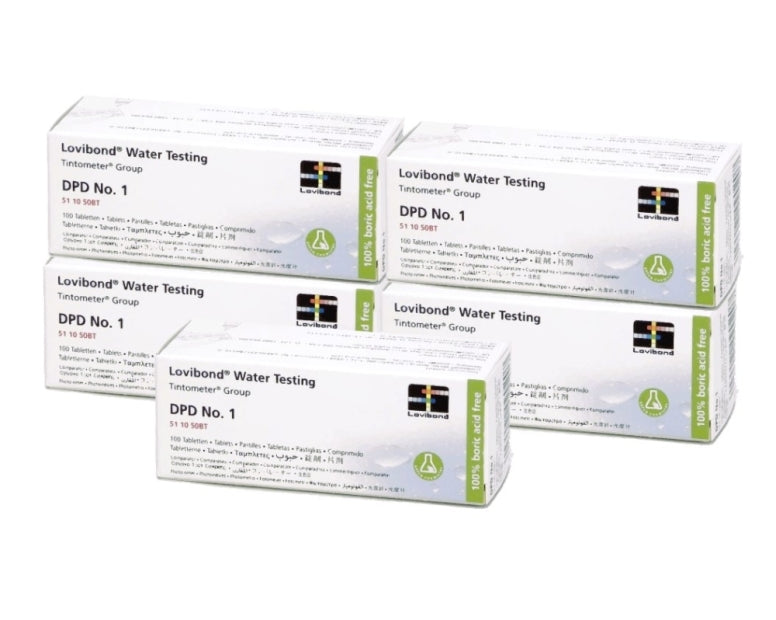 Reagenti DPD1 E DPD3 Per Analisi Piscina Lovibond - 100 Pastiglie Per Test Cloro E PH
